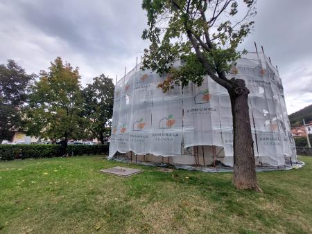 Sanacija fasade knjižnice in Polleyeve hiše